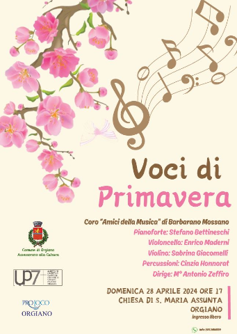 Concerto musicale "Voci di Primavera"- Domenica 28.04.2024